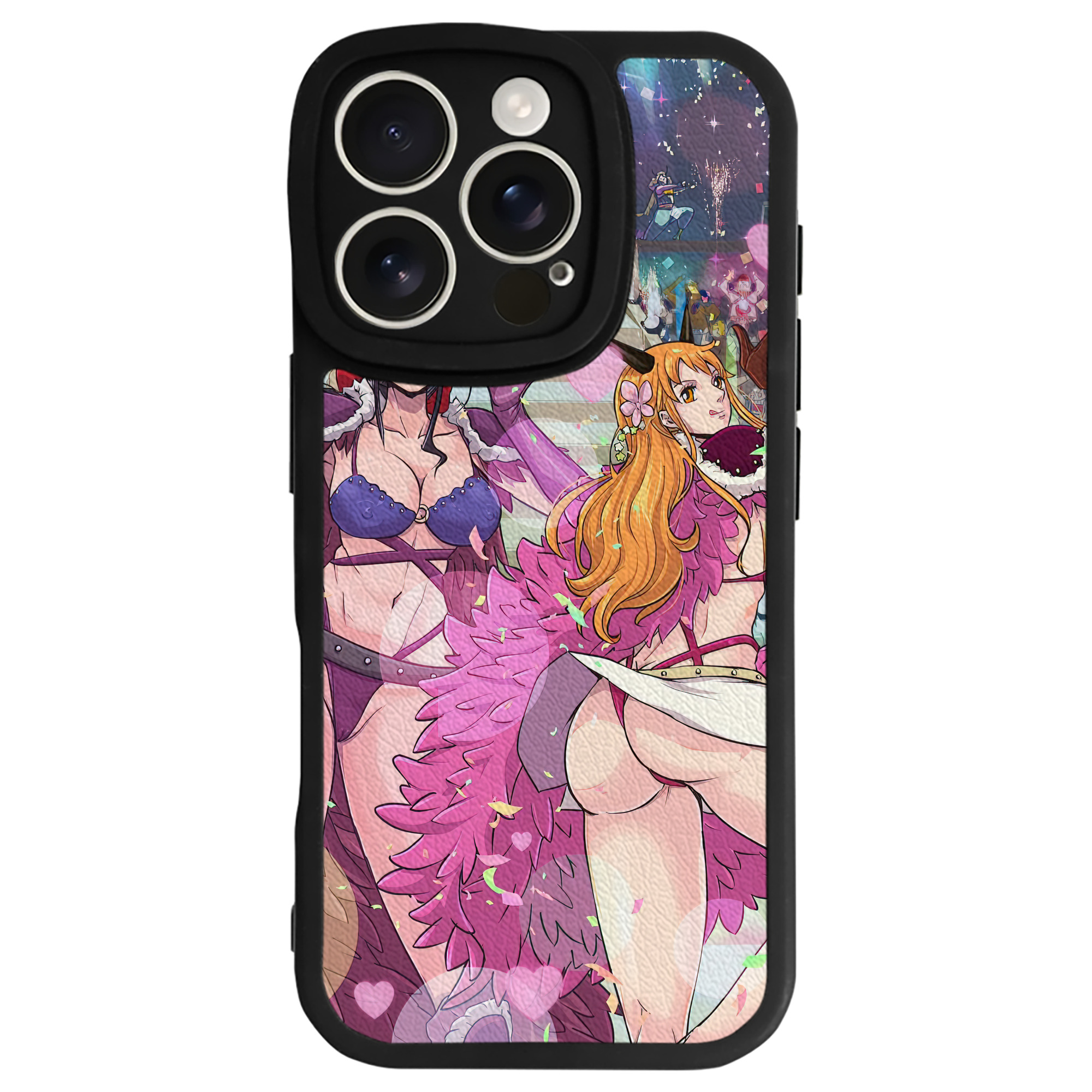 （画像用） ワンピース ONE PIECE 【iPhone 16シリーズ対応】シリコンスマホケース（レザー調） 材質：シリコン